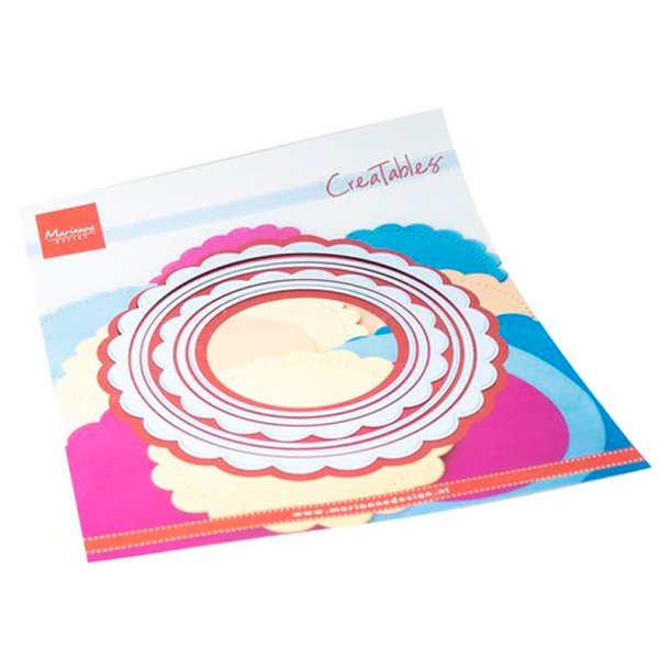 Marianne Design - Die - Scalloped circles / Cirkler Med Blondekant