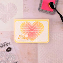 Nellie Snellen - Stencil - Geo Heart