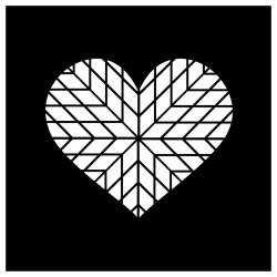 Nellie Snellen - Stencil - Geo Heart