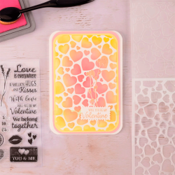 Nellie Snellen - Stencil - Pop Up Hearts