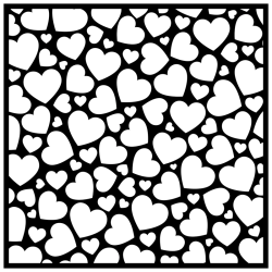 Nellie Snellen - Stencil - Pop Up Hearts