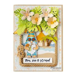 Marianne Design Clearstamp  Dies "Gnomes - Beach Boy" - Stempeldie st - Gnomer strand dreng