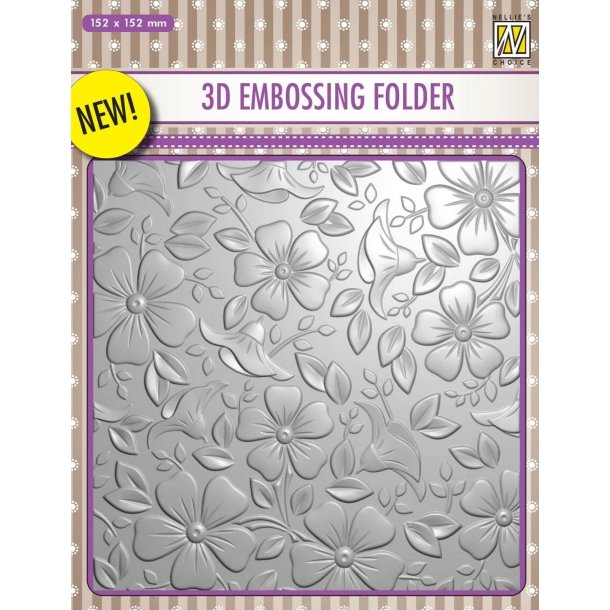 Nellie's Choice - 3D Embossing folder - Flowers 3 / Blomster