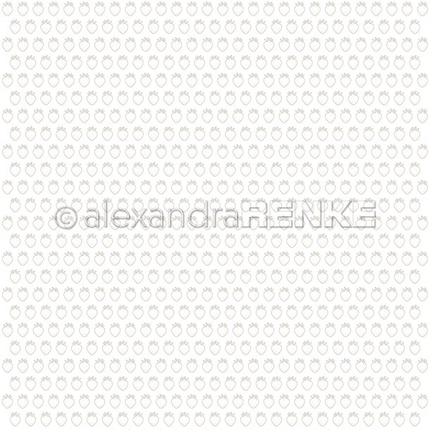 Alexandra Renke - Karton - Design Paper - 'Golden strawberries rapport'