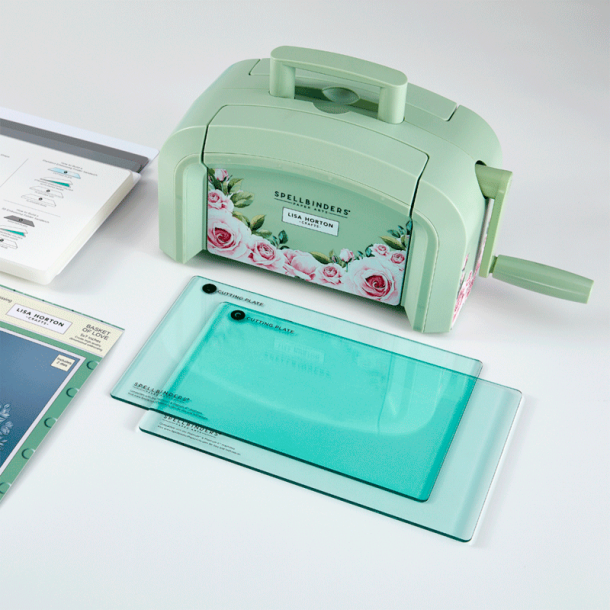 Spellbinders - Platinum SIX - Die Cutting  Embossing Maskine -  6" Platform - Lisa Horton Crafts Special Edition - Sage Green