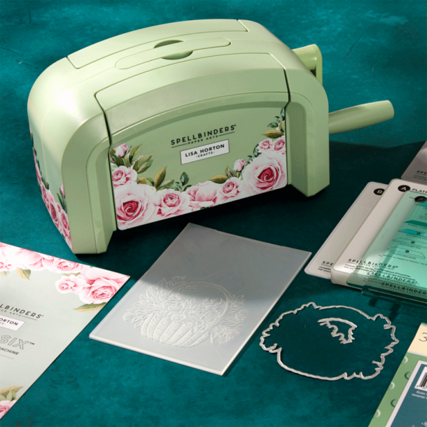 Spellbinders - Platinum SIX - Die Cutting  Embossing Maskine -  6" Platform - Lisa Horton Crafts Special Edition - Sage Green