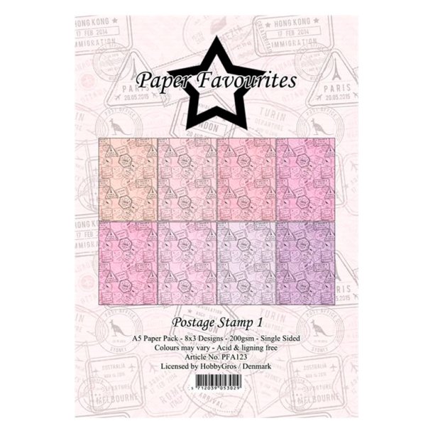 Paper Favourites - Blok A5 - Postage Stamp 1