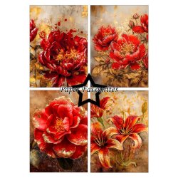 Paper Favourites - Blok A5 - Red and Gold