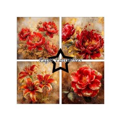 Paper Favourites - Blok 6" - Red and Gold