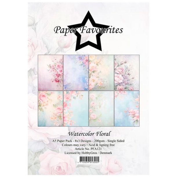 Paper Favourites - Blok A5 - Watercolor Floral