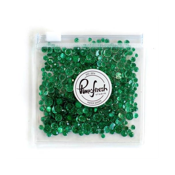 Pinkfresh Studio - Glitter Drops - Jade / Mrkegrn