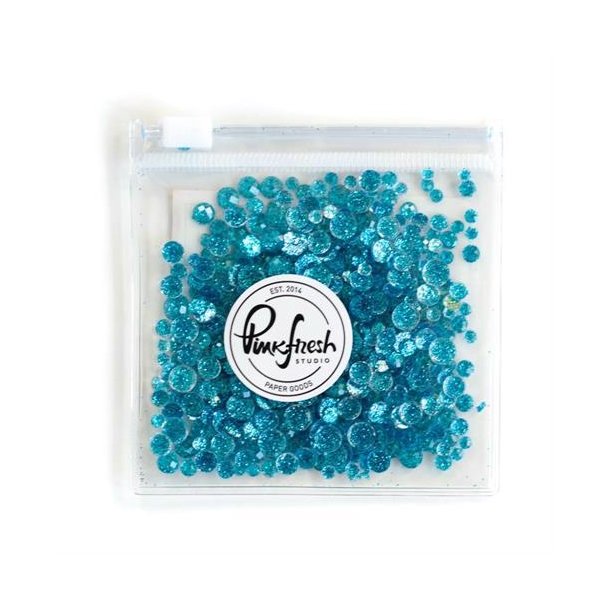 Pinkfresh Studios - Glitter Drops - Lagoon - Bl�