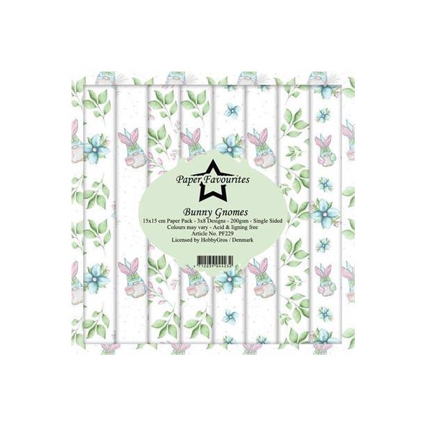 Paper Favourites - Blok 6" - Bunny Gnomes