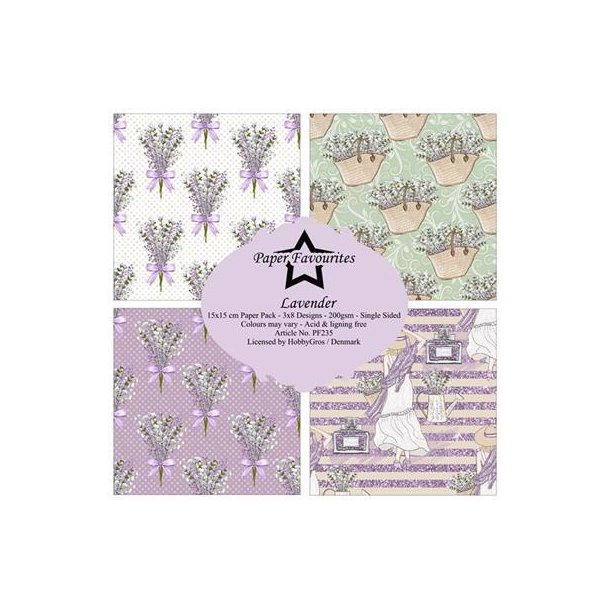 Paper Favourites - Blok 6" - Lavender