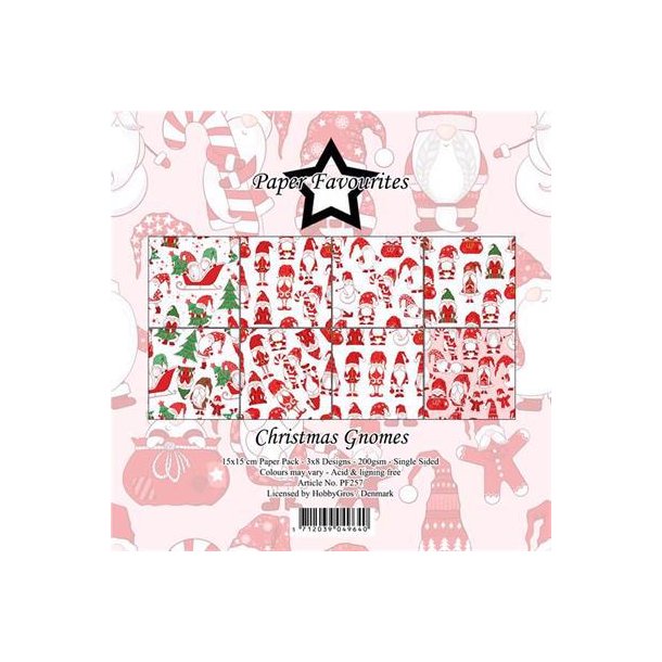 Paper Favourites - Blok 6" - Christmas Gnomes - Julefigurer