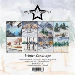 Paper Favourites - Blok 6" - Winter Landscape - Vinter landskab