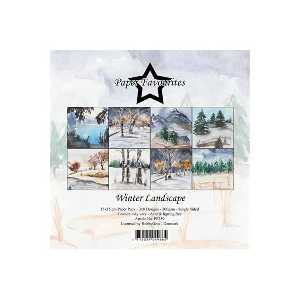 Paper Favourites - Blok 6" - Winter Landscape - Vinter landskab