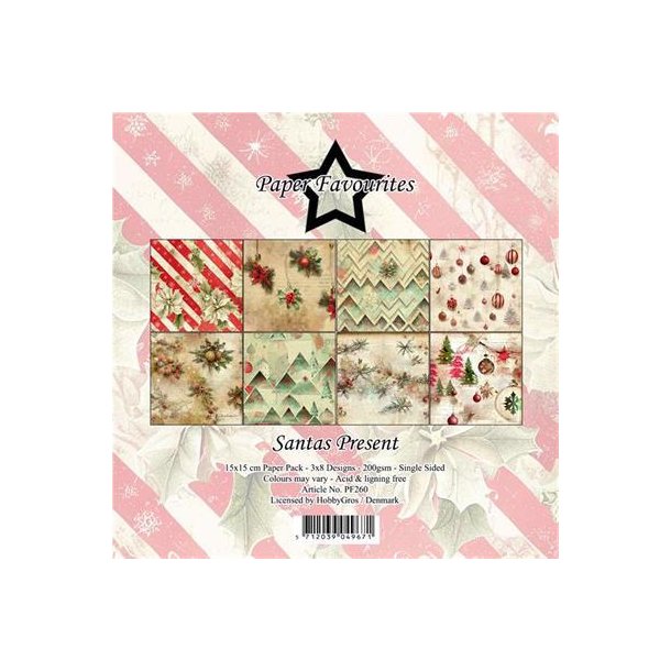 Paper Favourites - Blok 6'' - Santas Present - Traditionel jul