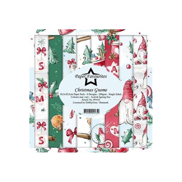 Paper Favourites - Blok 12" - Christmas Gnome