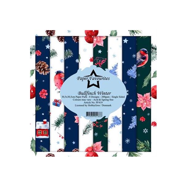 Paper Favourites - Blok 12" - Bullfinch Winter
