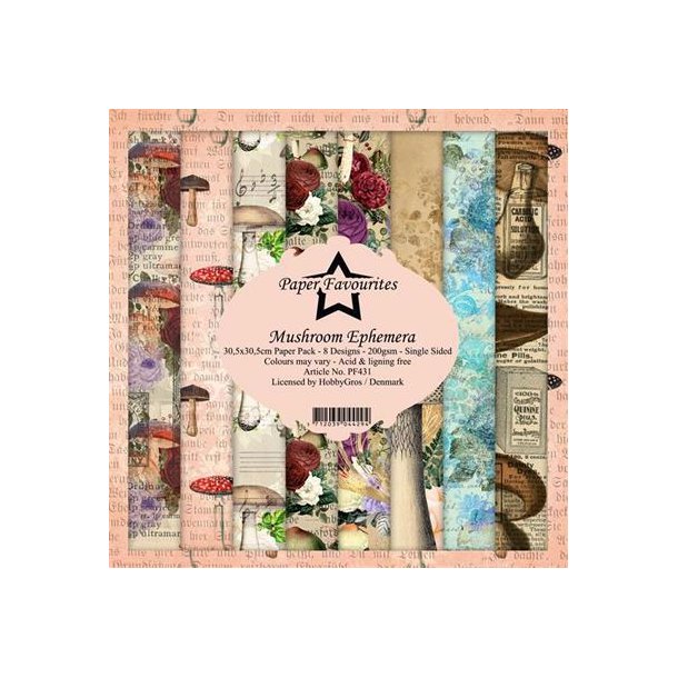 Paper Favourites - Blok 12" - Mushroom Ephemera