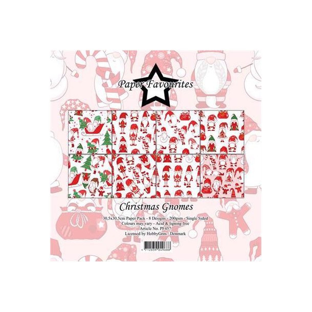 Paper Favourites - Blok 12" - "Christmas Gnomes"  - Julefigurer