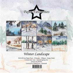 Paper Favourites - Blok 12" -  "Winter Landscape" - Vinter landskab