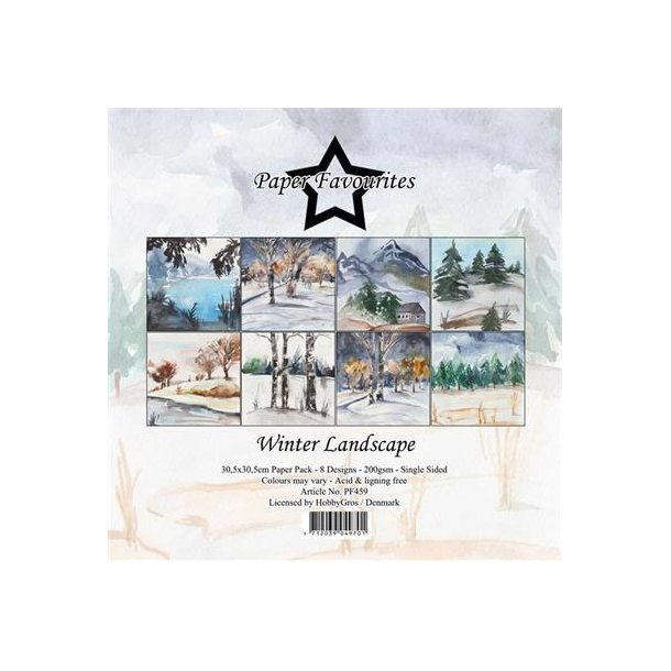 Paper Favourites - Blok 12" -  "Winter Landscape" - Vinter landskab