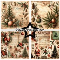 Paper Favourites - Blok 6'' - Gammeldags Jul