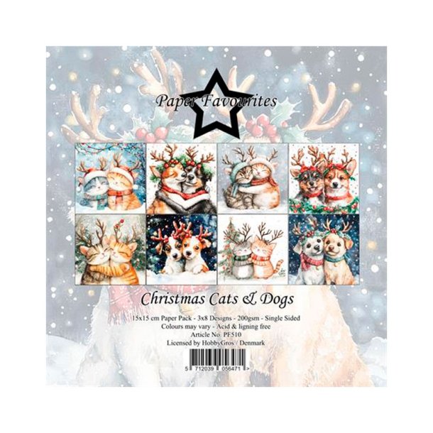 Paper Favourites - Blok 6" - Christmas Cats  Dogs