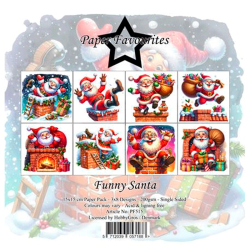 Paper Favourites - Blok 6'' - Funny Santa