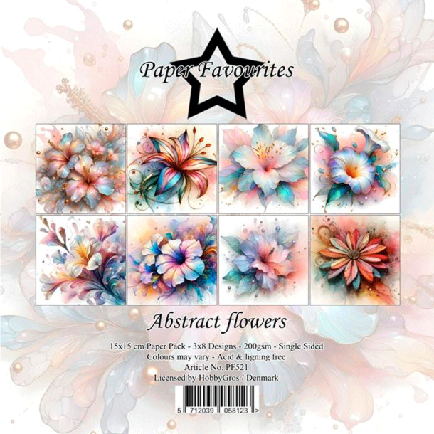 Paper Favourites - Blok 6'' - Abstract flowers / Abstrakte blomster