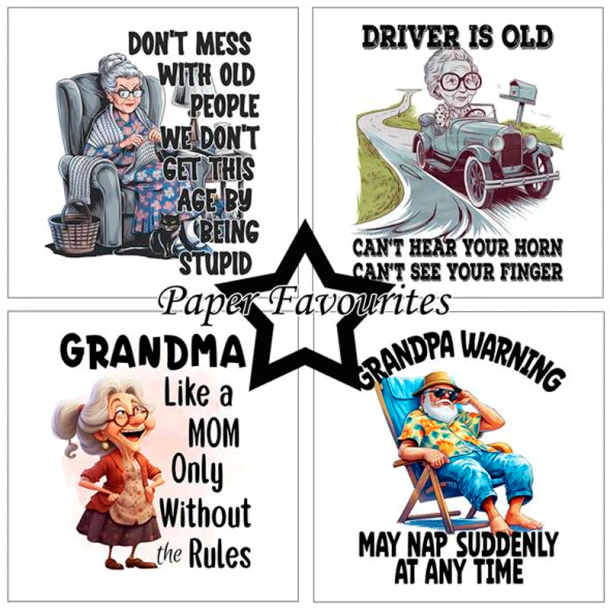 Paper Favourites - Blok 6'' - Funny Quotes #1 / Sjove citater #1