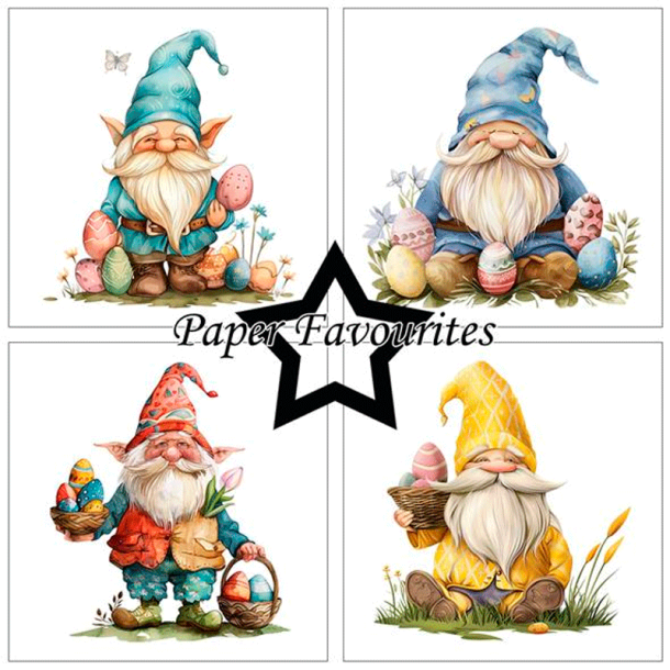 Paper Favourites - Blok 6'' - Easter Gnomes / Pskegnomer