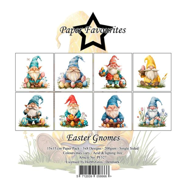 Paper Favourites - Blok 6'' - Easter Gnomes / Pskegnomer