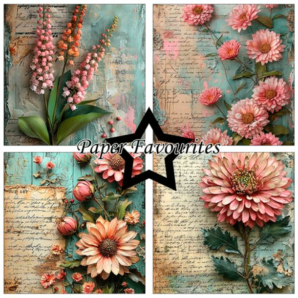 Paper Favourites - Blok 6'' - Flower Journal