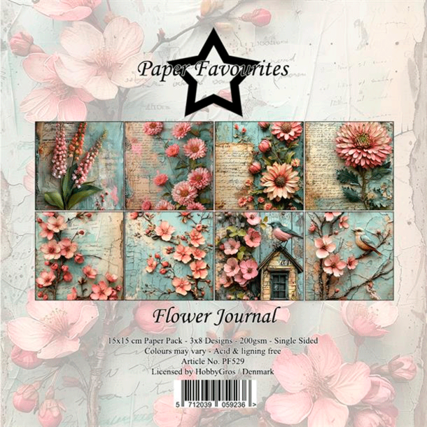 Paper Favourites - Blok 6'' - Flower Journal