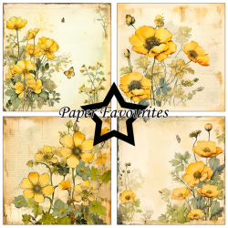 Paper Favourites - Blok 6'' - Buttercup / Smrblomster