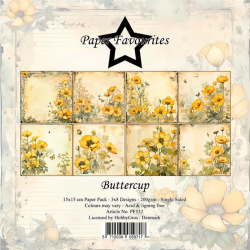 Paper Favourites - Blok 6'' - Buttercup / Smrblomster