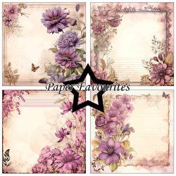 Paper Favourites - Blok 6'' - Vintage Mauve / Gammeldags mauve