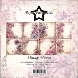 Paper Favourites - Blok 6'' - Vintage Mauve / Gammeldags mauve