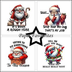 Paper Favourites - Blok 6'' - Sarcastic Santa / Sarkastisk julemand