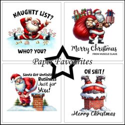 Paper Favourites - Blok 6'' - Sarcastic Santa / Sarkastisk julemand
