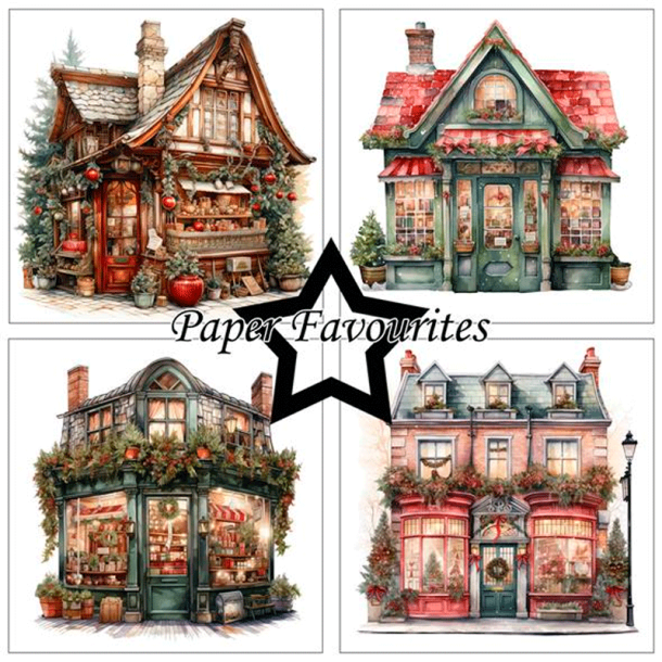 Paper Favourites - Blok 12'' - Julehus