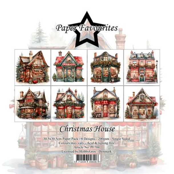 Paper Favourites - Blok 12'' - Julehus
