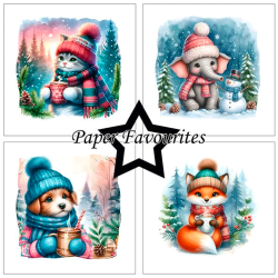 Paper Favourites - Blok 12'' - Cute Christmas