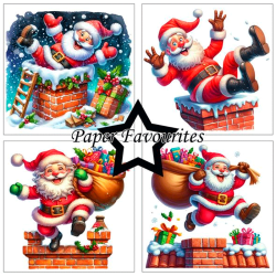 Paper Favourites - Blok 12'' - Funny Santa