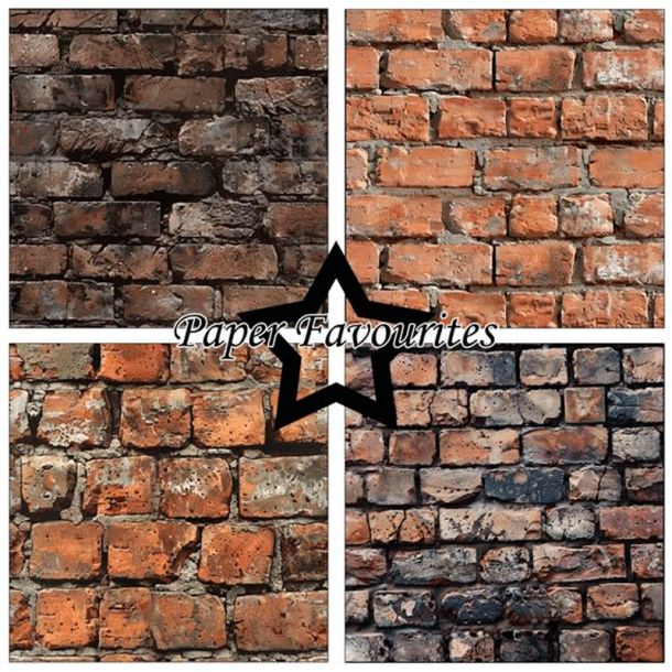 Paper Favourites - Blok 12'' - Brick wall