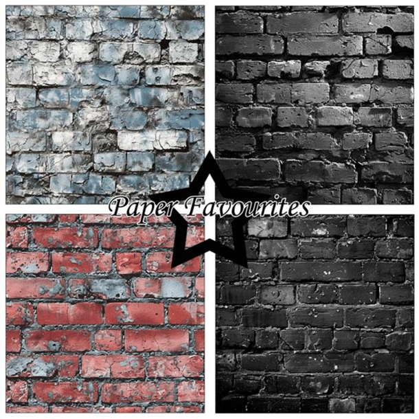 Paper Favourites - Blok 12'' - Brick wall
