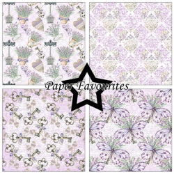Paper Favourites - Blok 12'' - Lavender